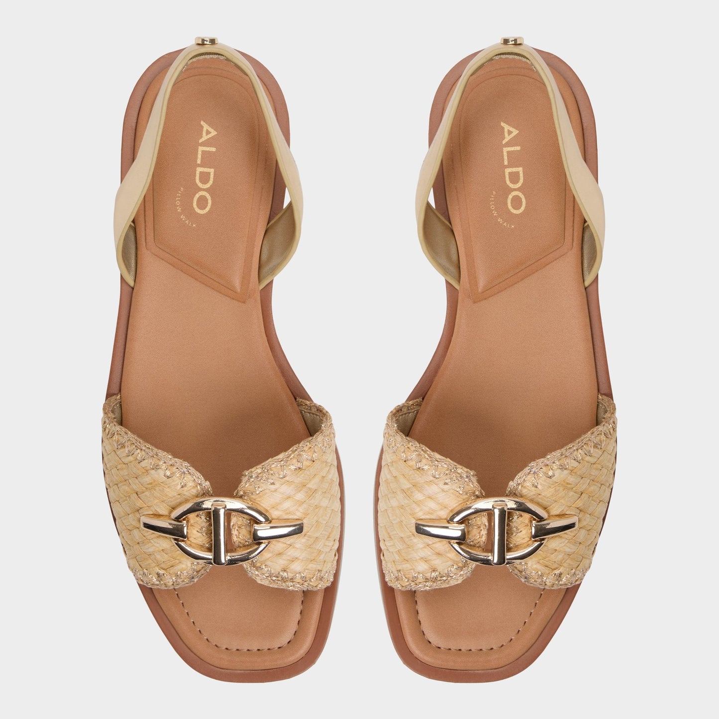 Goassi Gold Women's Iridescent metallics - Flat sandal | Aldo Popular