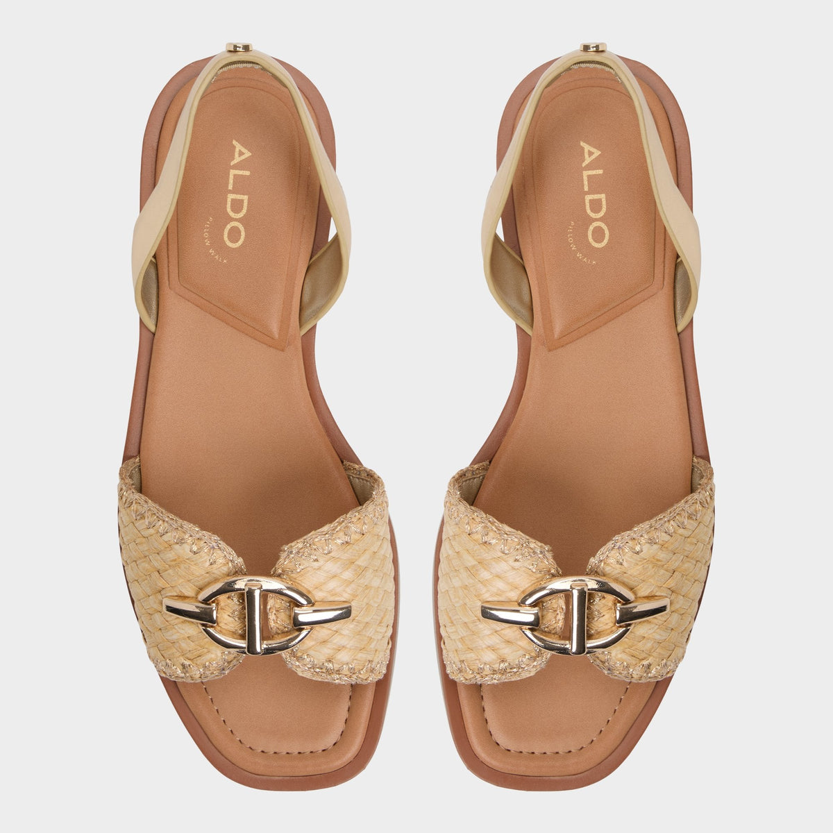 Goassi Gold Women's Iridescent metallics - Flat sandal | Aldo Popular