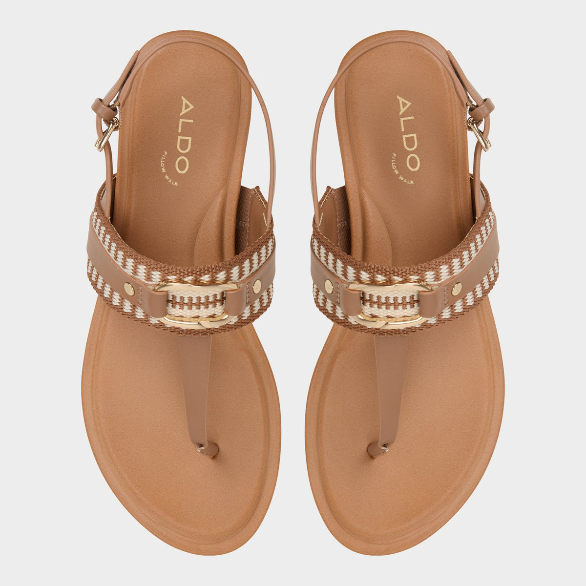 Taylen Medium Brown Women's Festival shoes accessories - T-strap sandal | Aldo Essential