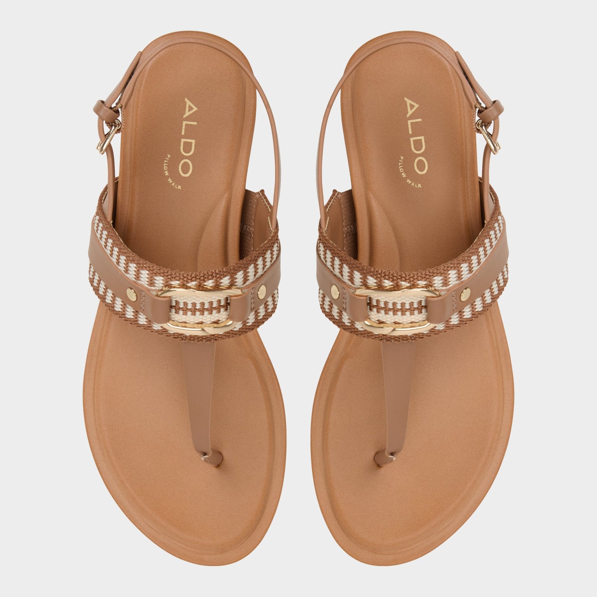 Taylen Medium Brown Women's Festival shoes accessories - T-strap sandal | Aldo Essential
