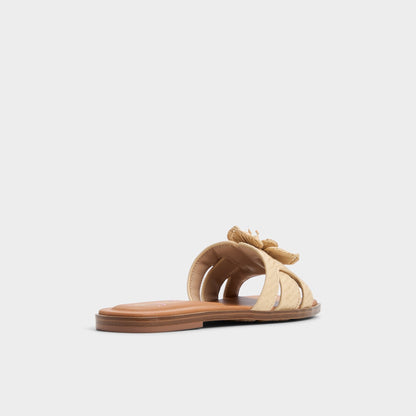 Seaflower Light Beige Women's Flats - Slide sandal | Aldo Premium