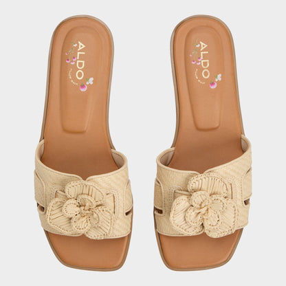Seaflower Light Beige Women's Flats - Slide sandal | Aldo Premium