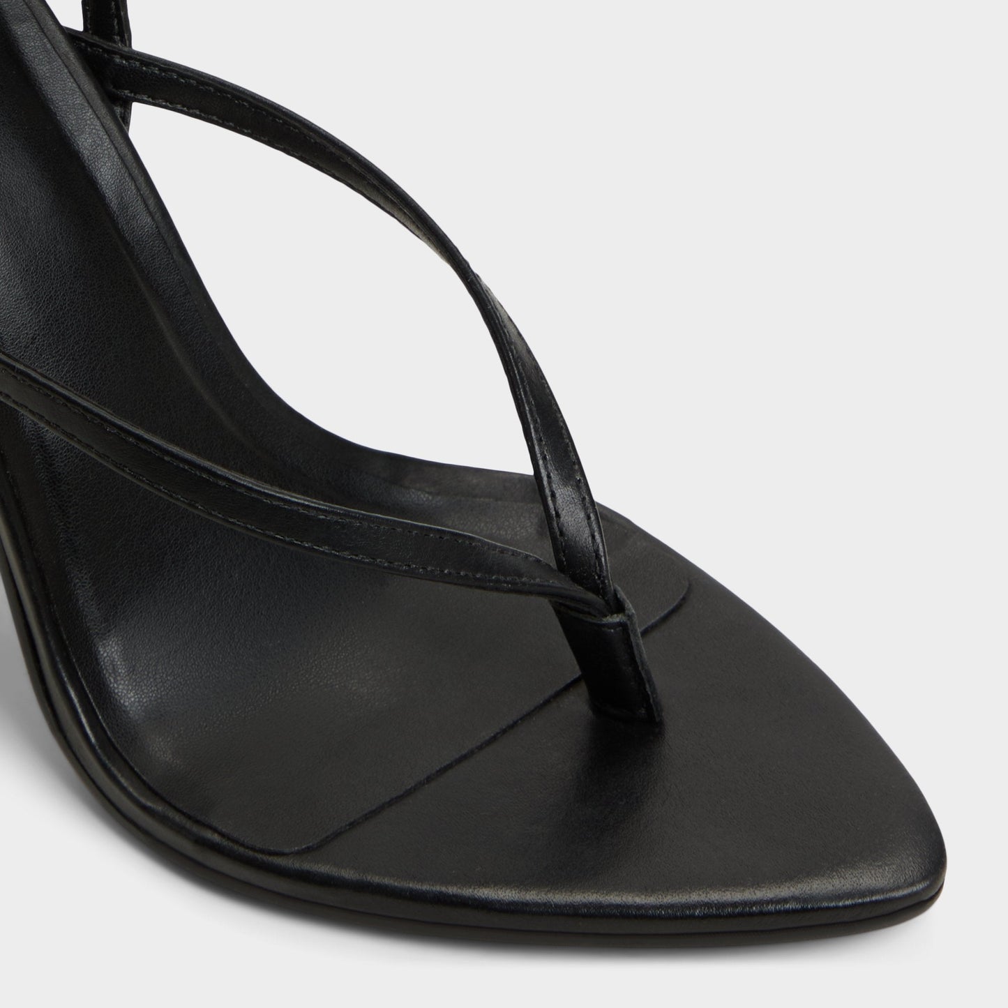Abyfindley Black Women's Strappy sandals - Heeled flip flop, Stiletto heel | Aldo New