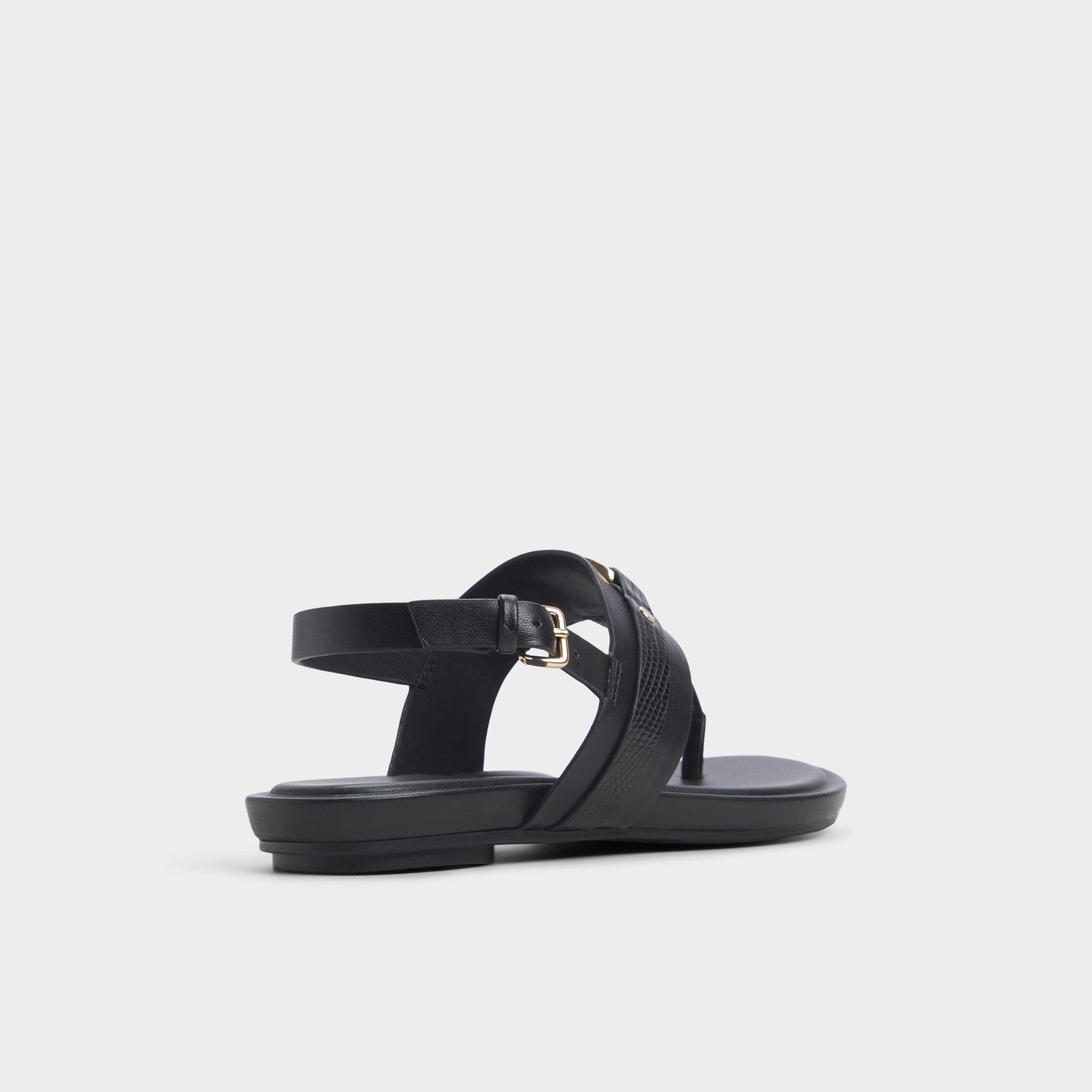 Taylen Black Women's Footbed sandals - T-strap sandal | Aldo Popular