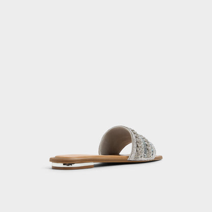 Navalia Silver Women's Flats - Slide sandal | Aldo Trending