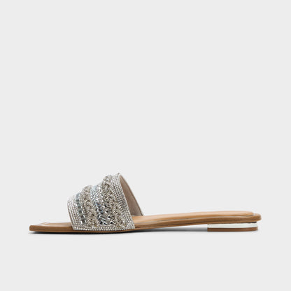 Navalia Silver Women's Flats - Slide sandal | Aldo Trending