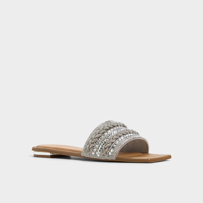 Navalia Silver Women's Flats - Slide sandal | Aldo Trending