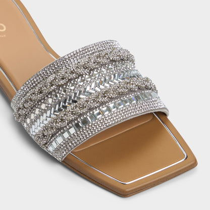 Navalia Silver Women's Flats - Slide sandal | Aldo Trending