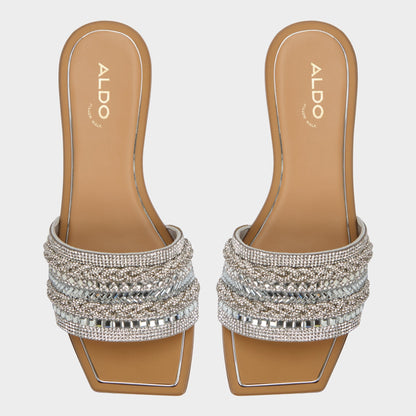 Navalia Silver Women's Flats - Slide sandal | Aldo Trending