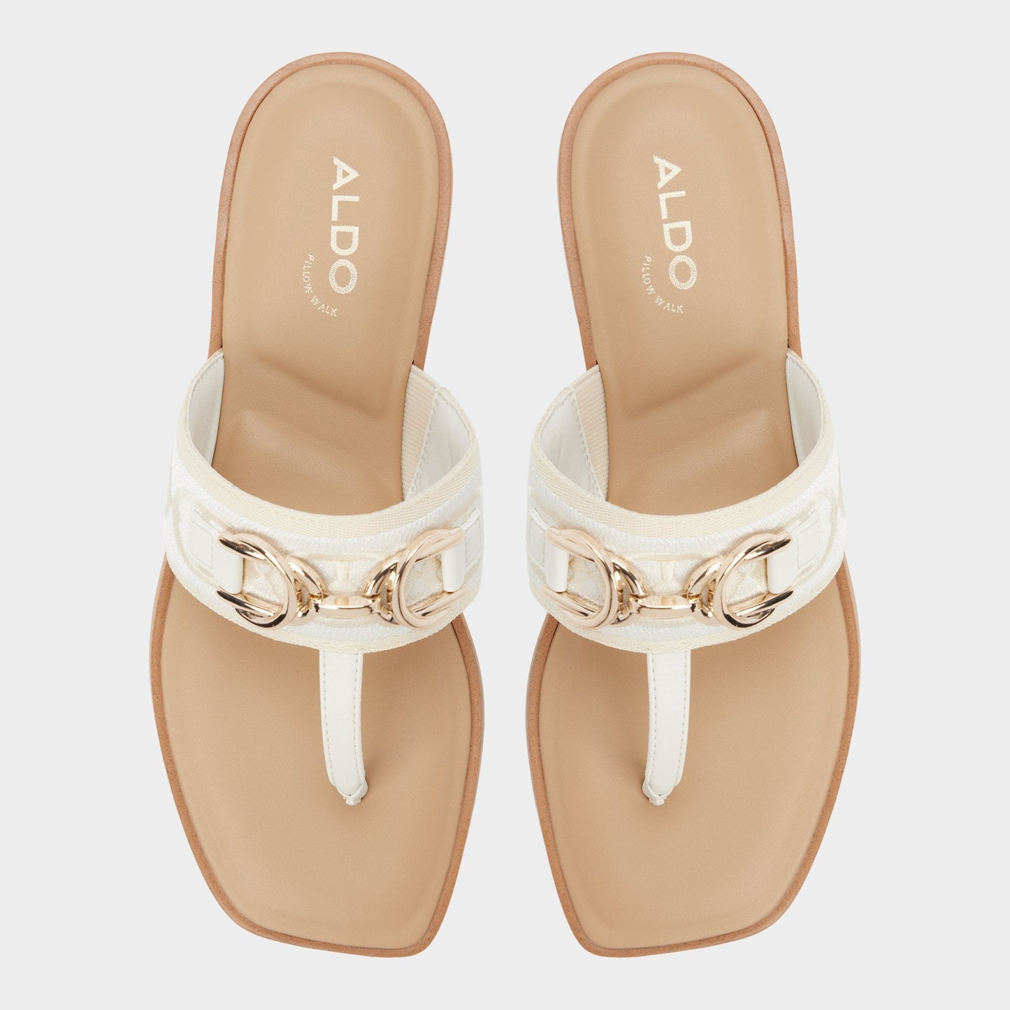 Coralynna in White Bone 14053516 - T-strap sandal | Aldo Recommended