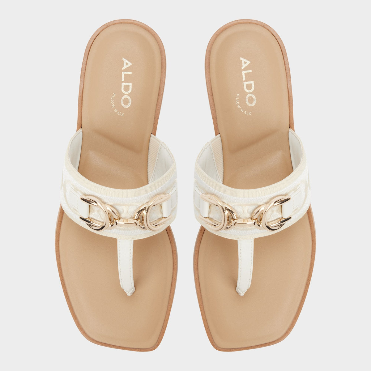 Coralynna in White Bone 14053516 - T-strap sandal | Aldo Recommended