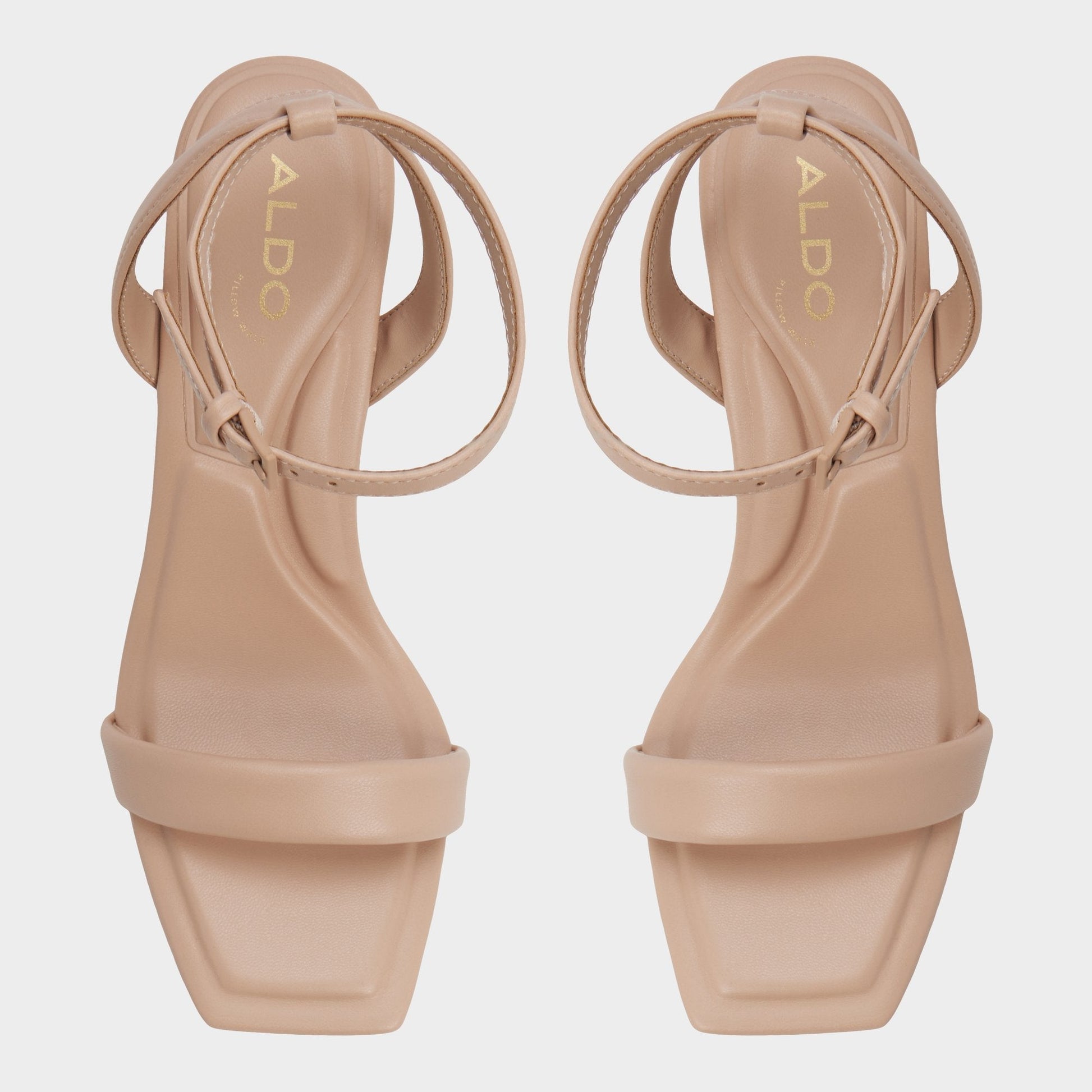 Aurorai Bone Women's Strappy sandals - Strappy heeled sandal, Block heel | Aldo Classic