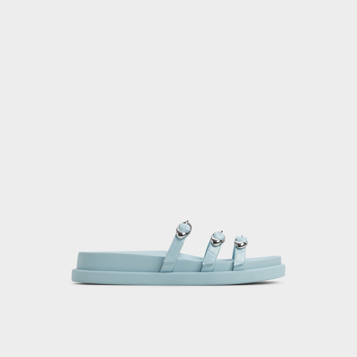 Zephyra Pastel Blue Women's Footbed sandals - Footbed sandal | Aldo Essential