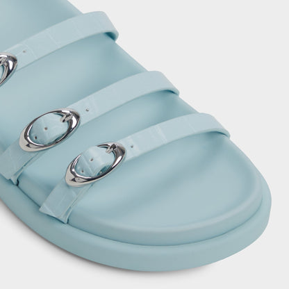 Zephyra Pastel Blue Women's Footbed sandals - Footbed sandal | Aldo Essential
