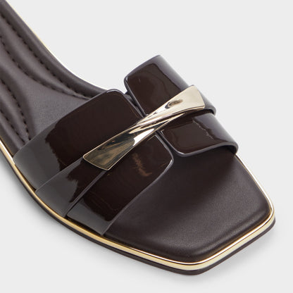 Darlina Medium Brown Women's Flats - Slide sandal | Aldo Premium