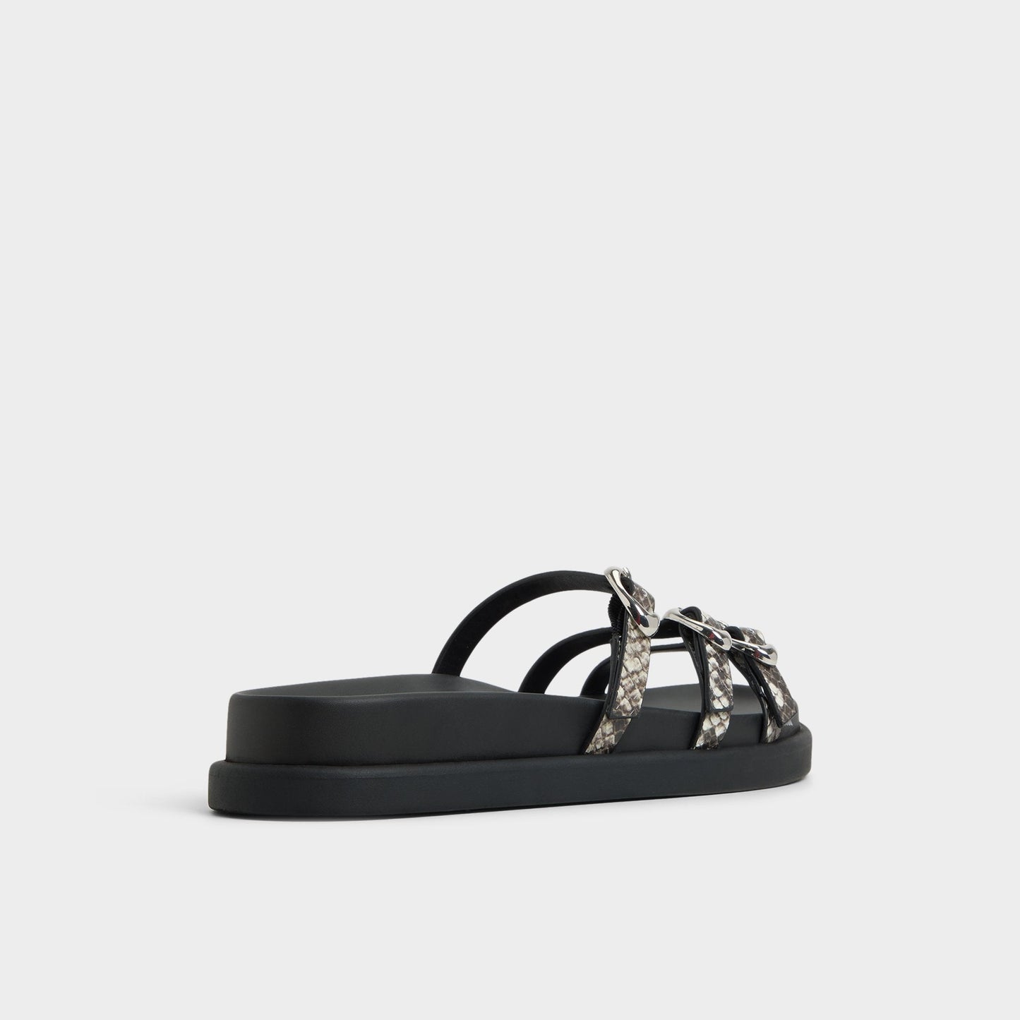 Zephyra White/Black Women's Footbed sandals - Footbed sandal | Aldo New