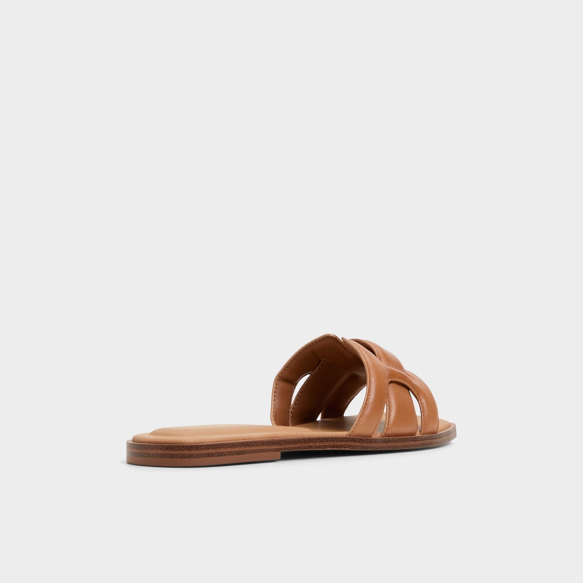 Eleny Medium Brown Women's Flats - Slide sandal | Aldo Popular