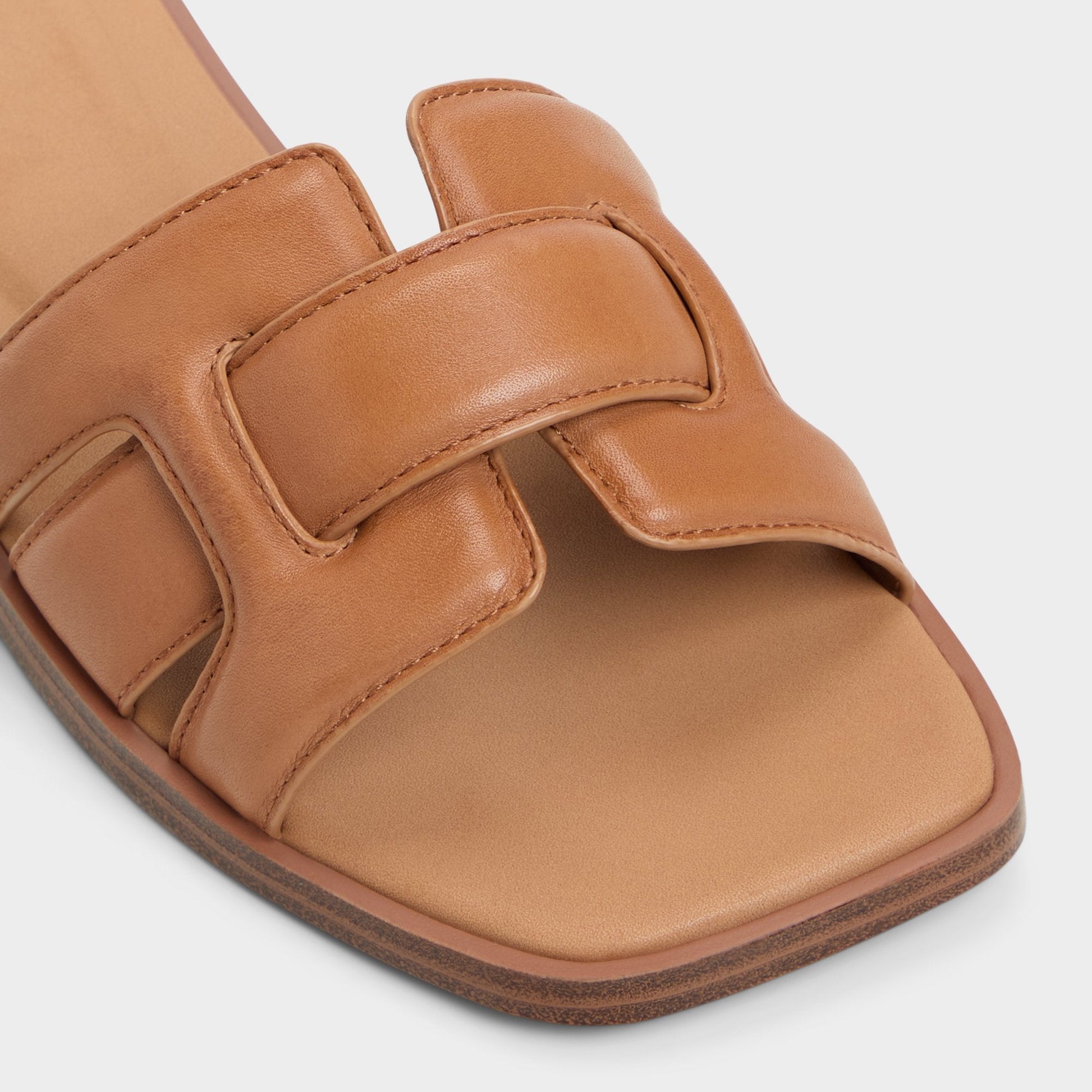 Eleny Medium Brown Women's Flats - Slide sandal | Aldo Popular