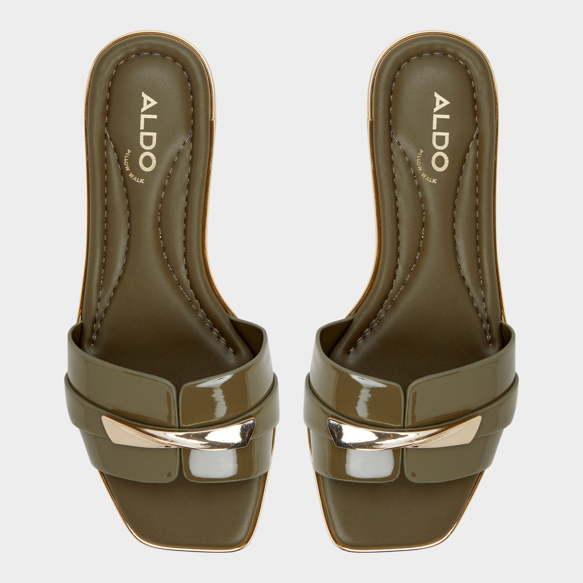 Darlina Other Green Women's Flats - Slide sandal | Aldo Best Seller