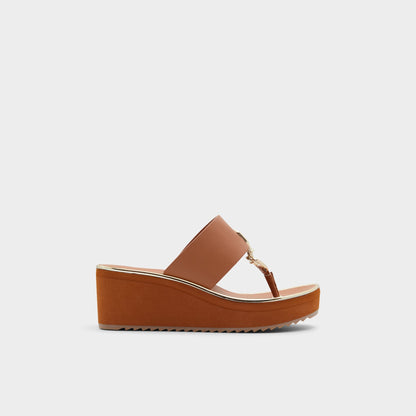 Maesllan Medium Brown Women's Wedges - Wedge sandal, Wedge heel | Aldo Exclusive