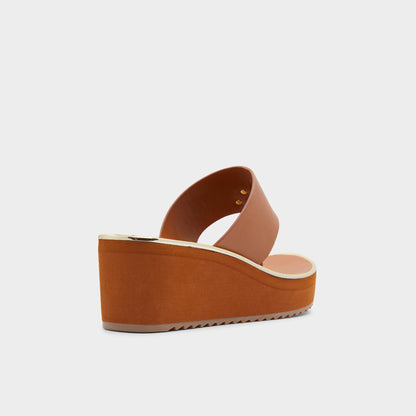 Maesllan Medium Brown Women's Wedges - Wedge sandal, Wedge heel | Aldo Exclusive