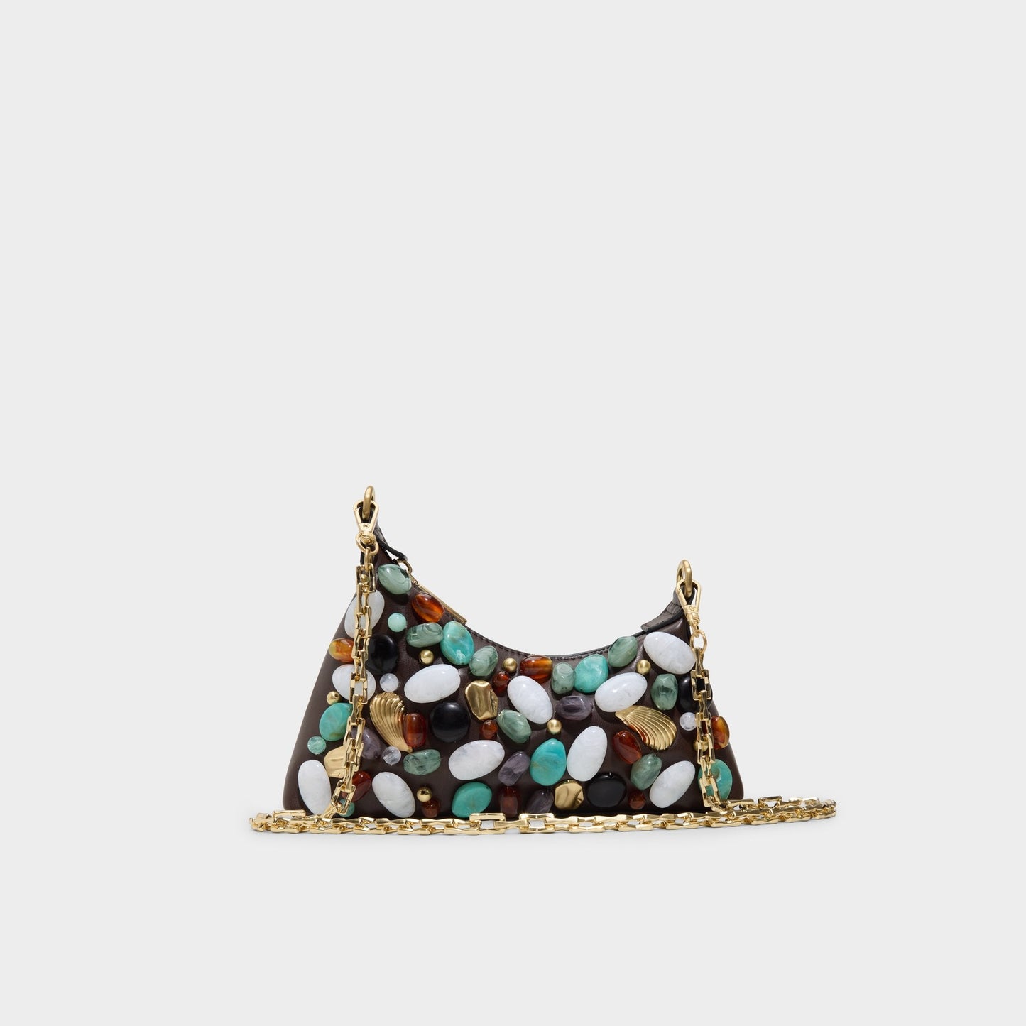 Coastalgemm in Dark Brown - Shoulder bag | Aldo Premium
