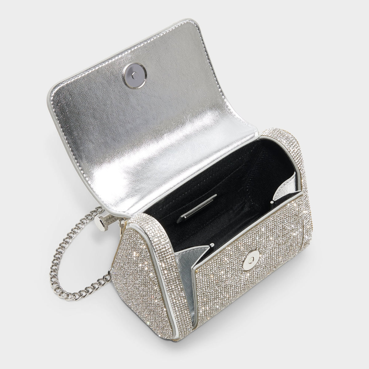 Blingchic Silver Women's Clutches & Evening bags - Top handle bag | Aldo Premium