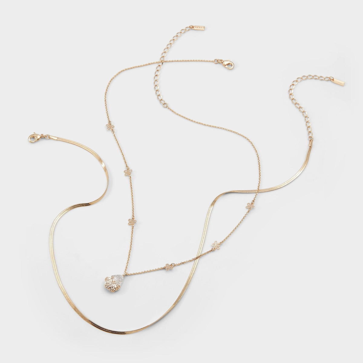 Teardrop Gold/Clear Multi Women's Necklaces - Necklace | Aldo Popular