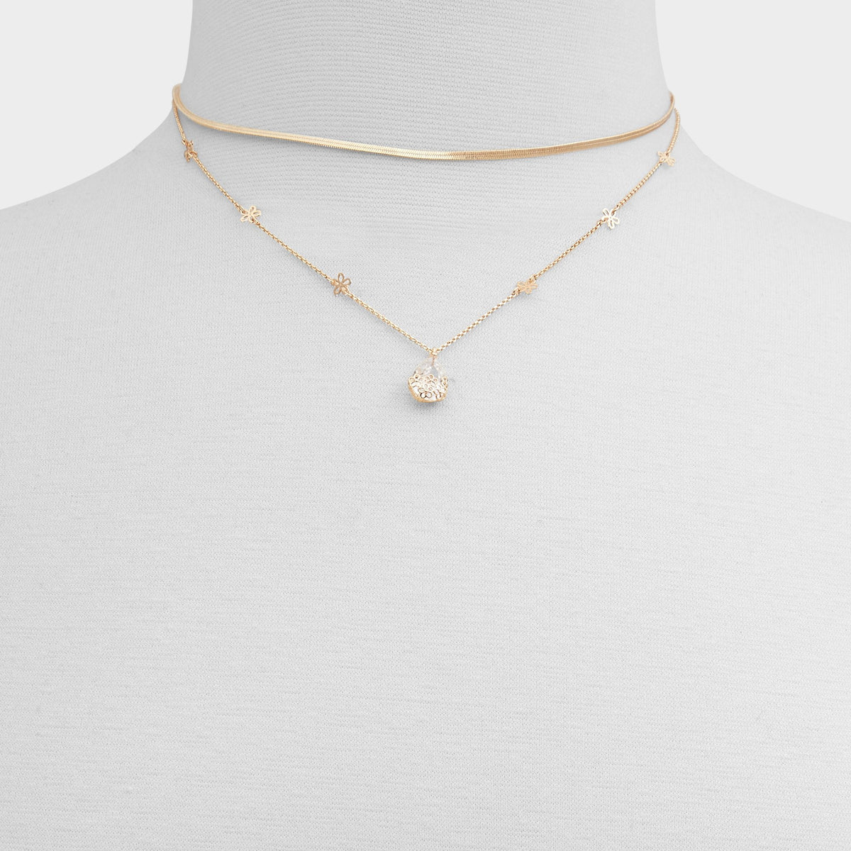 Teardrop Gold/Clear Multi Women's Necklaces - Necklace | Aldo Popular