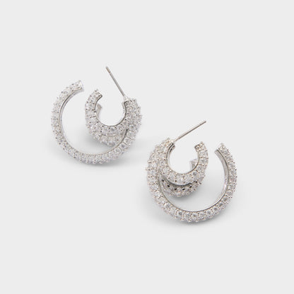 Glitzys in Silver Clear Multi - Hoop earrings | Aldo Premium