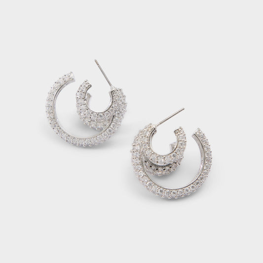 Glitzys in Silver Clear Multi - Hoop earrings | Aldo Premium