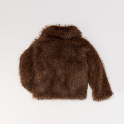 Hazella in Brown - Faux fur jacket | Aldo Essential