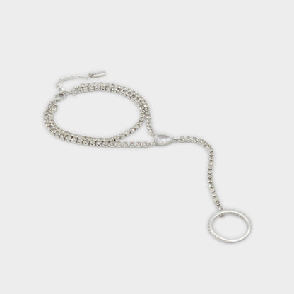 Unenda Silver/Clear Multi Women's Bracelets - Hand chain | Aldo Exclusive