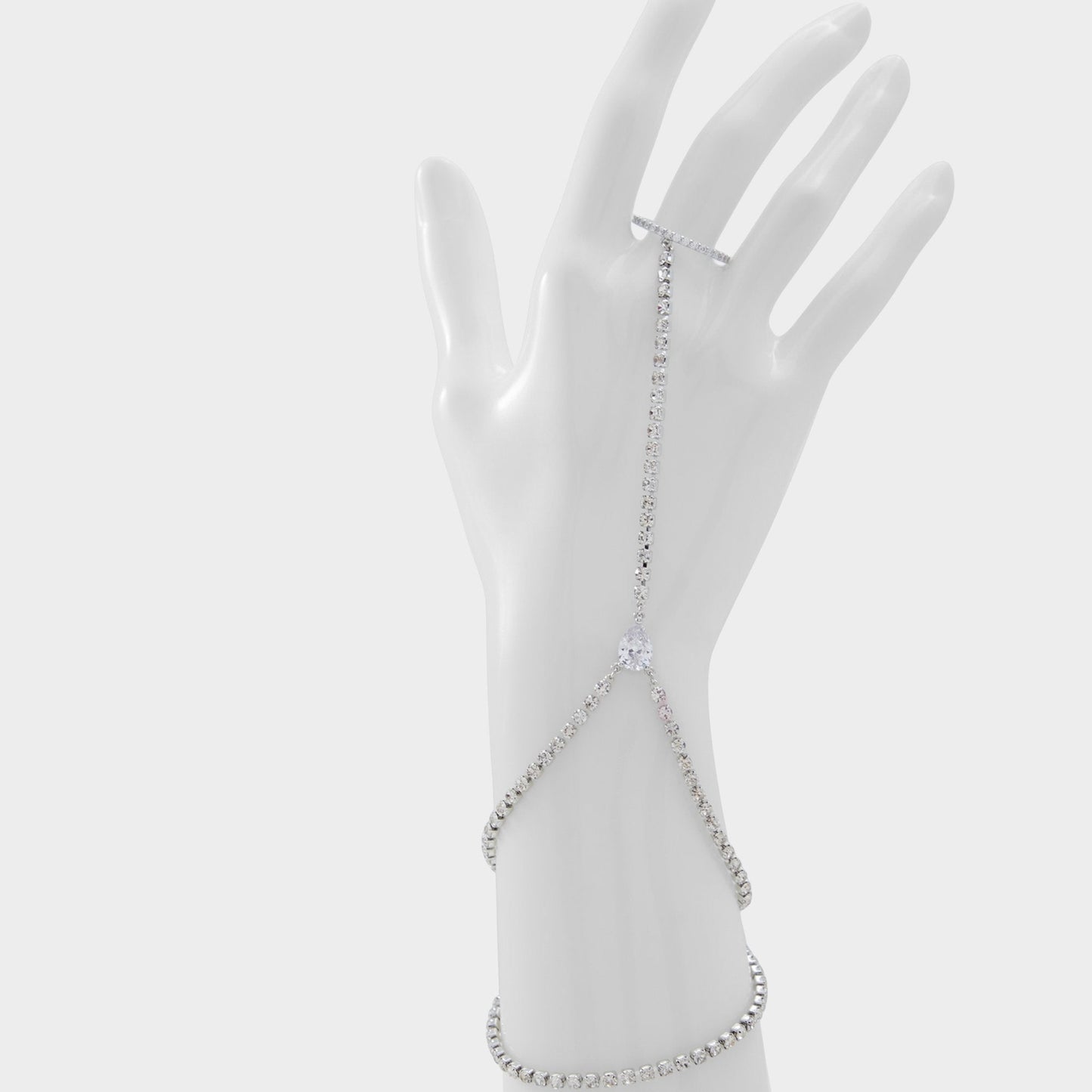 Unenda Silver/Clear Multi Women's Bracelets - Hand chain | Aldo Exclusive