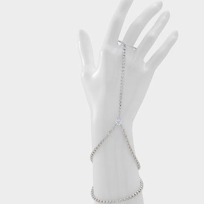 Unenda Silver/Clear Multi Women's Bracelets - Hand chain | Aldo Exclusive