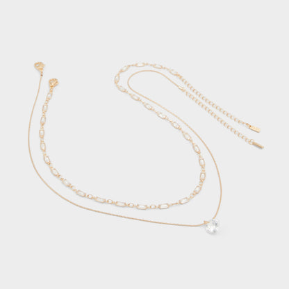 Flein Gold/Clear Multi Women's Necklaces - Layered necklace | Aldo Premium