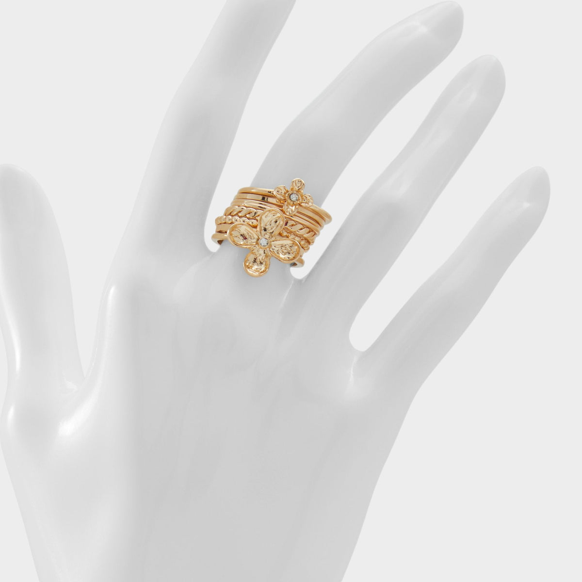 Kiliwiel Gold/Clear Multi Women's Rings - Multi finger rings | Aldo Essential