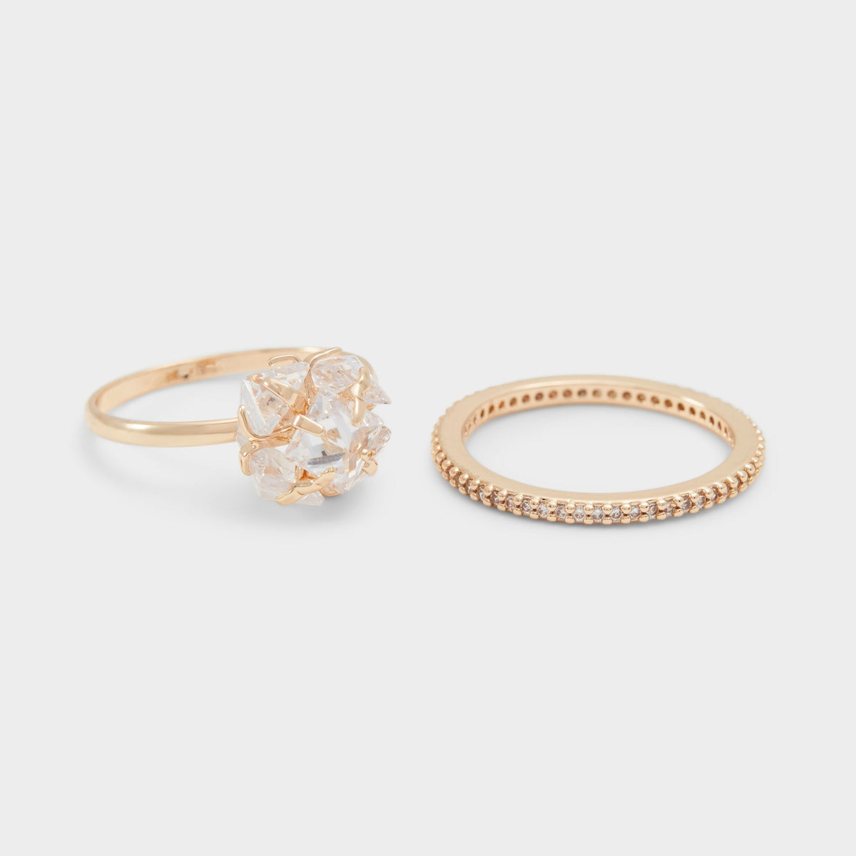 Greini Gold/Clear Multi Women's Rings - Multi-finger rings | Aldo Premium