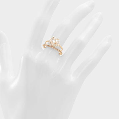 Greini Gold/Clear Multi Women's Rings - Multi-finger rings | Aldo Premium