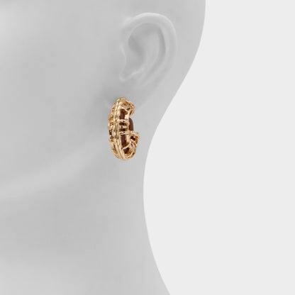 Cagedhoop in Other Brown - Hoop earrings | Aldo Classic