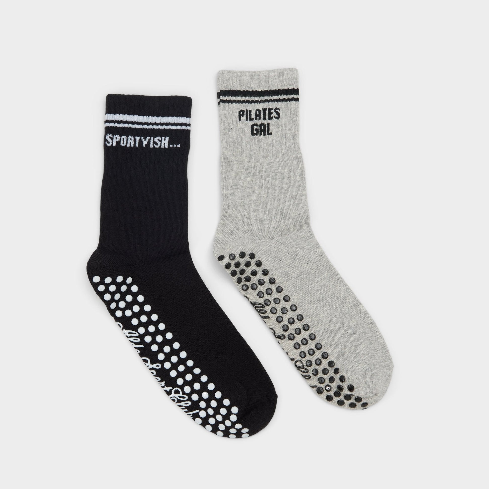 Pilatesclub in Grey - Pilates socks | Aldo Classic
