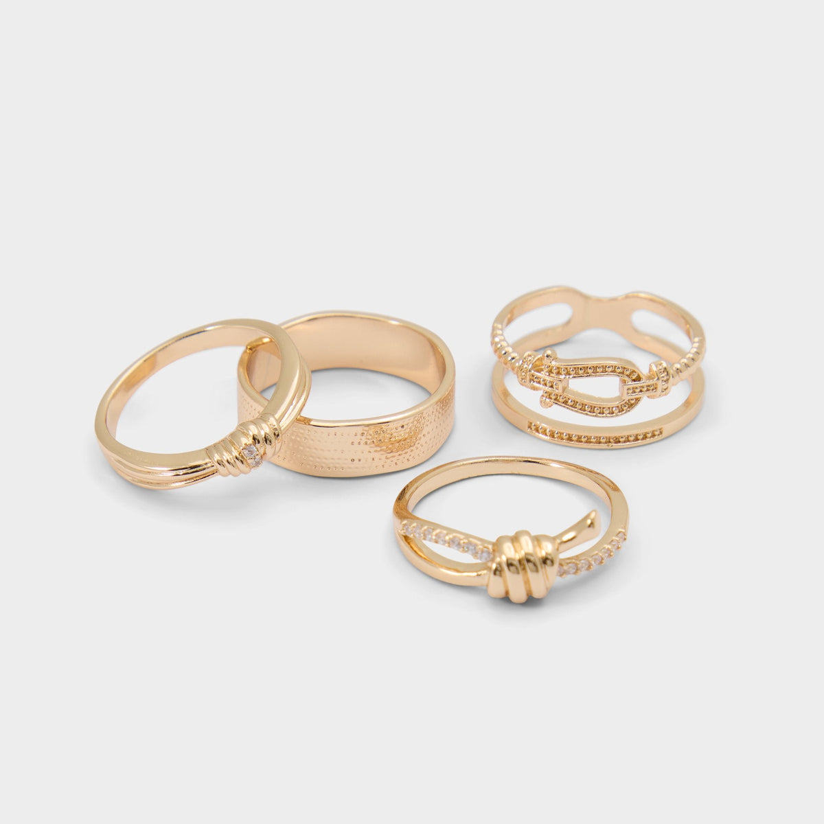 Knotta in Gold Clear Multi - Multi finger rings | Aldo Classic