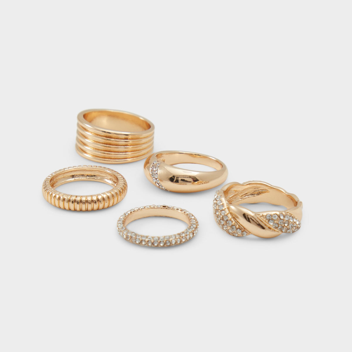 Lovelanguage Gold/Clear Multi Women's Rings - Ring | Aldo Premium