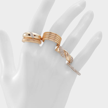 Lovelanguage Gold/Clear Multi Women's Rings - Ring | Aldo Premium
