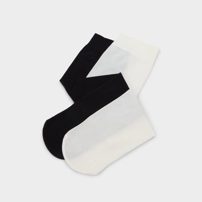 Sleekstep in Black White - Knee high socks | Aldo Classic