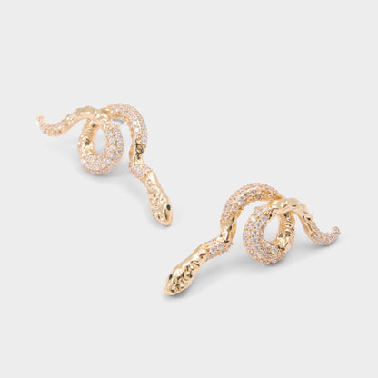 Serpenta in Gold Clear Multi - Chandelier earrings | Aldo New