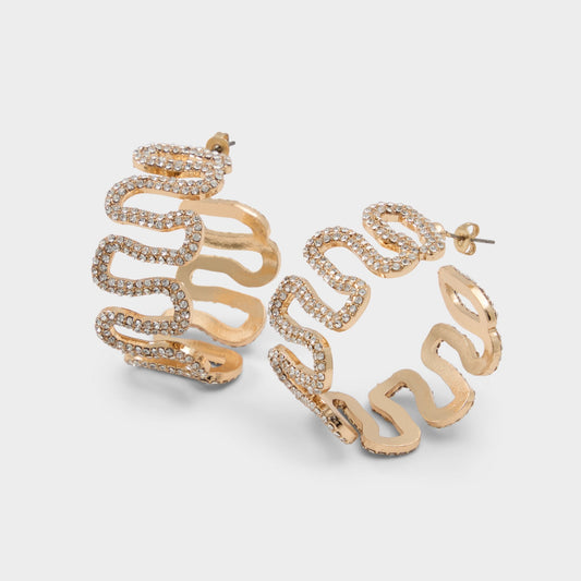 Estele in Gold Clear Multi - Hoop earrings | Aldo Recommended