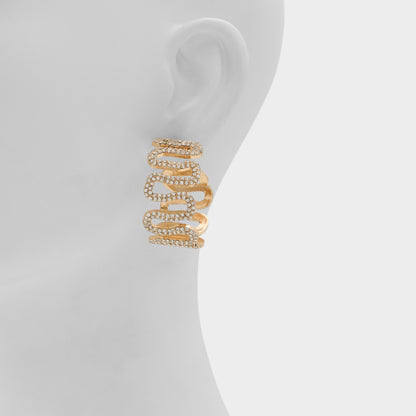 Estele in Gold Clear Multi - Hoop earrings | Aldo Recommended