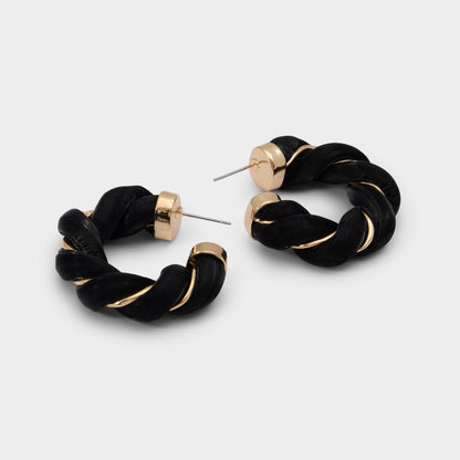 Twists in Black Gold Multi - Hoop earrings | Aldo New