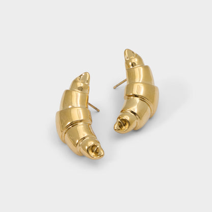 Croissants Gold Women's Stainless Steel - Button earrings | Aldo Best Seller